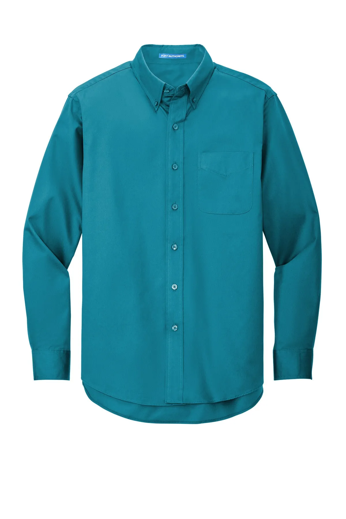 Port Authority Extended Size Long Sleeve Easy Care Shirt S608ES Teal Green