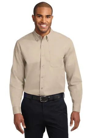 Port Authority Long Sleeve Easy Care Shirt S608 Stone