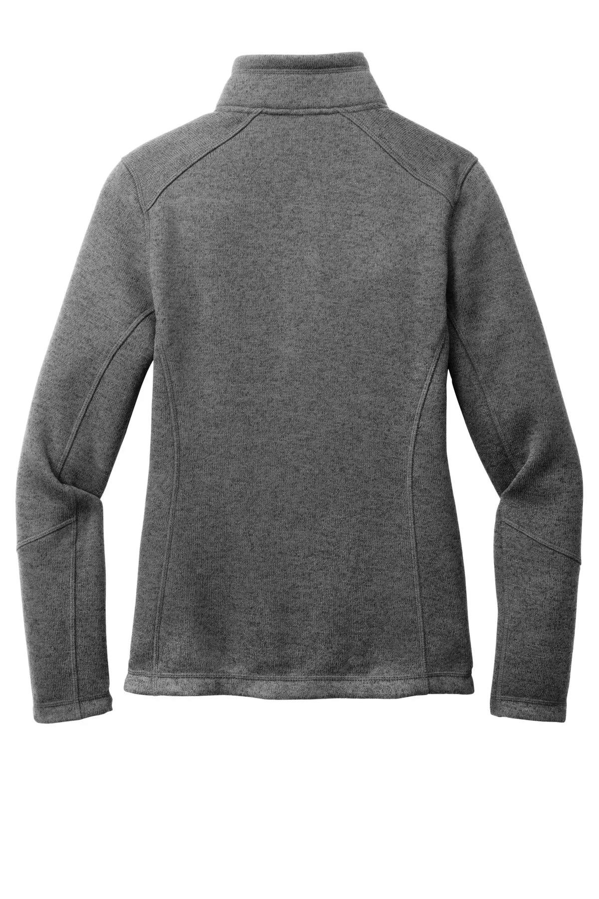 Port Authority Women's Arc Sweater Fleece Jacket L428 Grey Smoke Heather
