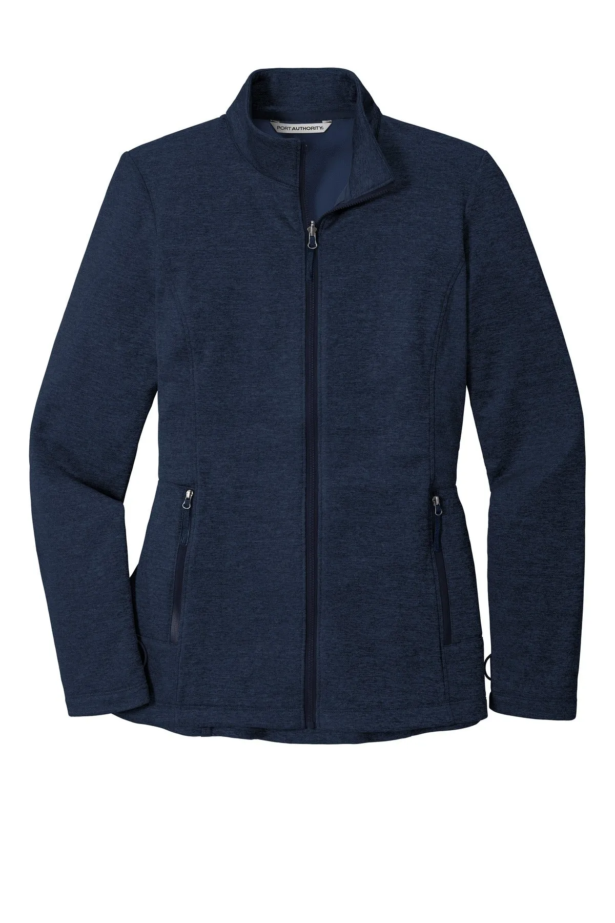 Port Authority  Women's Collective Striated Fleece Jacket. L905 River Blue Navy Heather