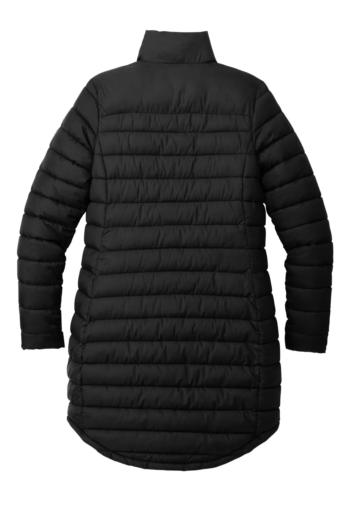 Port Authority Women's Horizon Puffy Long Jacket L365 Deep Black