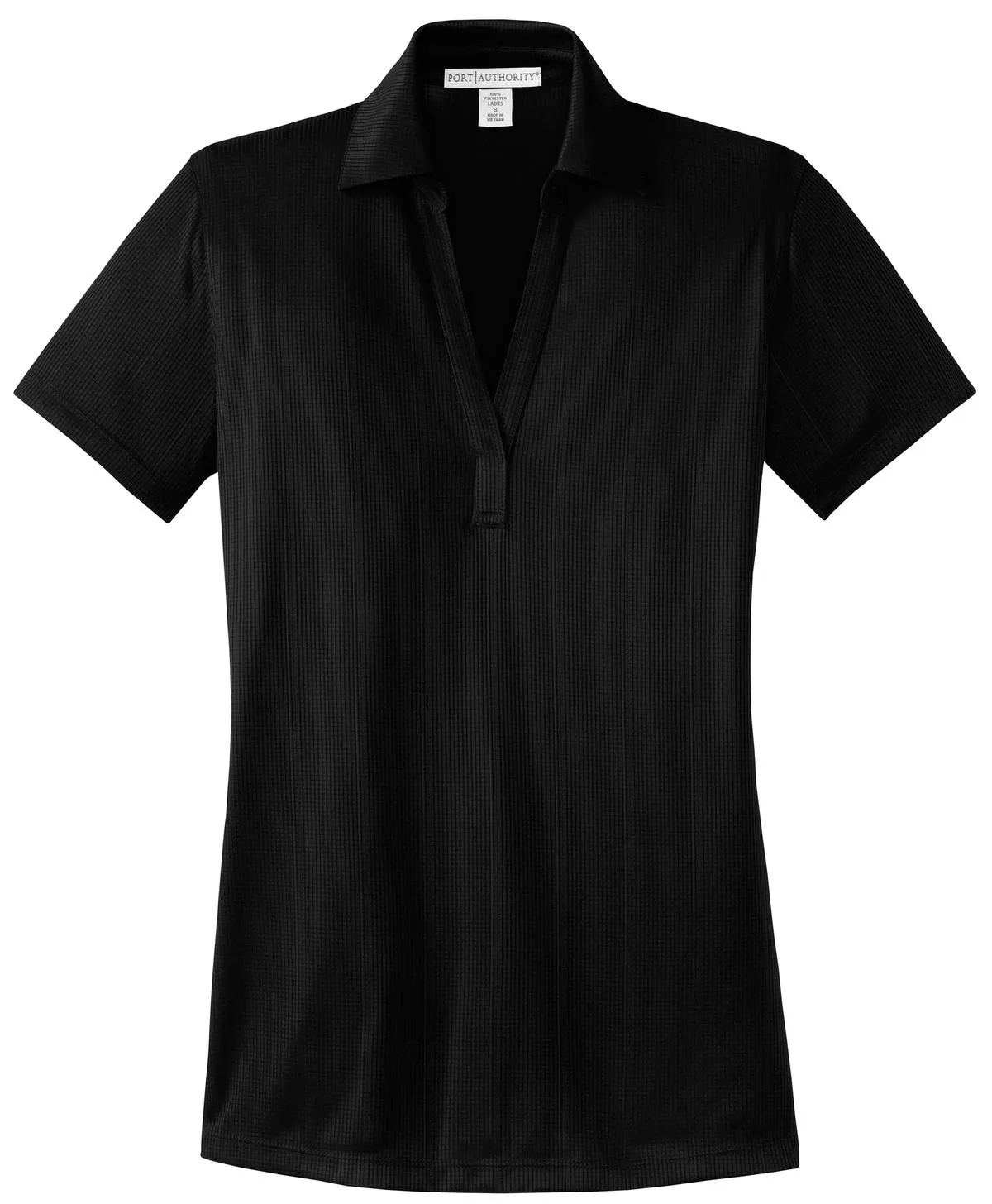 Port Authority Women's Performance Fine Jacquard Polo. L528 Black