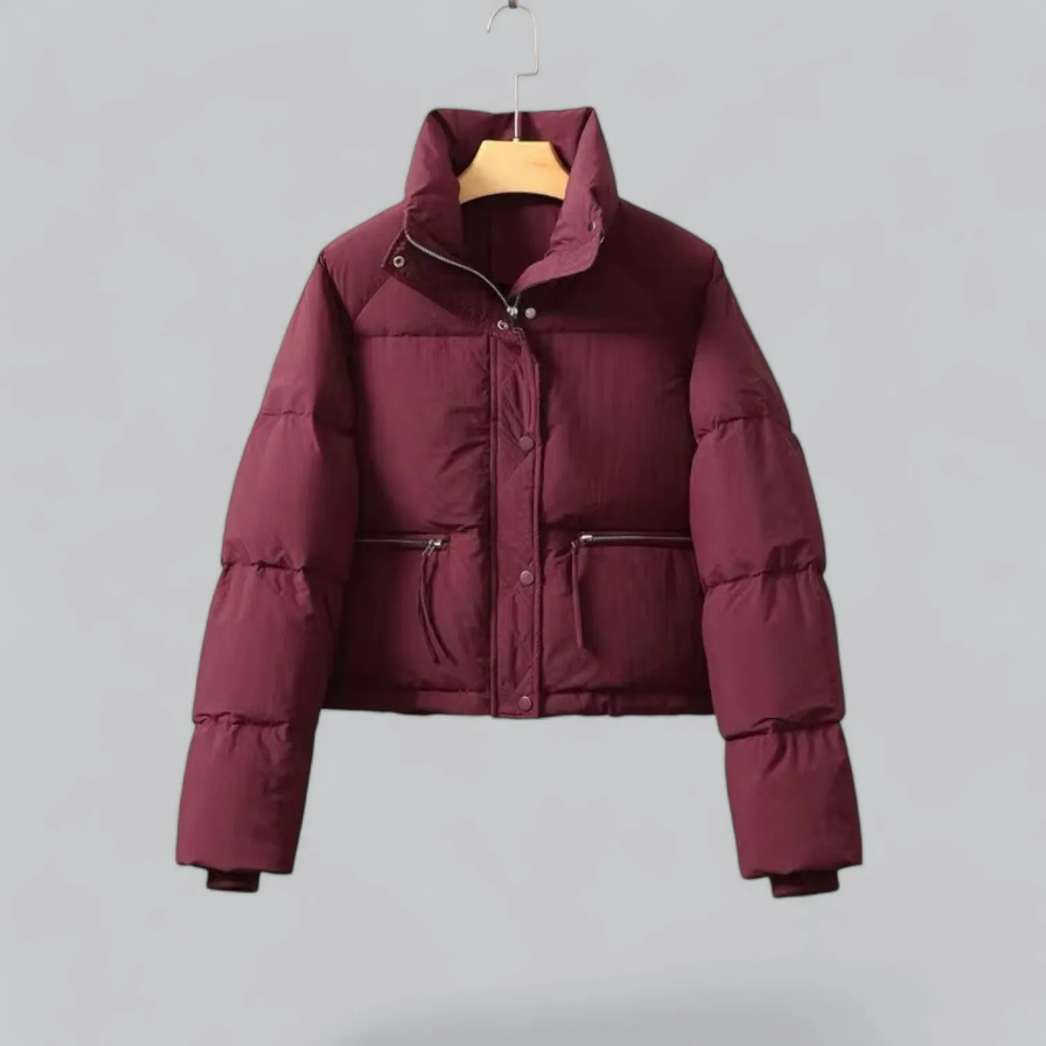 Premium Puffer Jacket | Cotton Padded, Stand Collar, Warm & Lightweight Outerwear for Cold Weather
