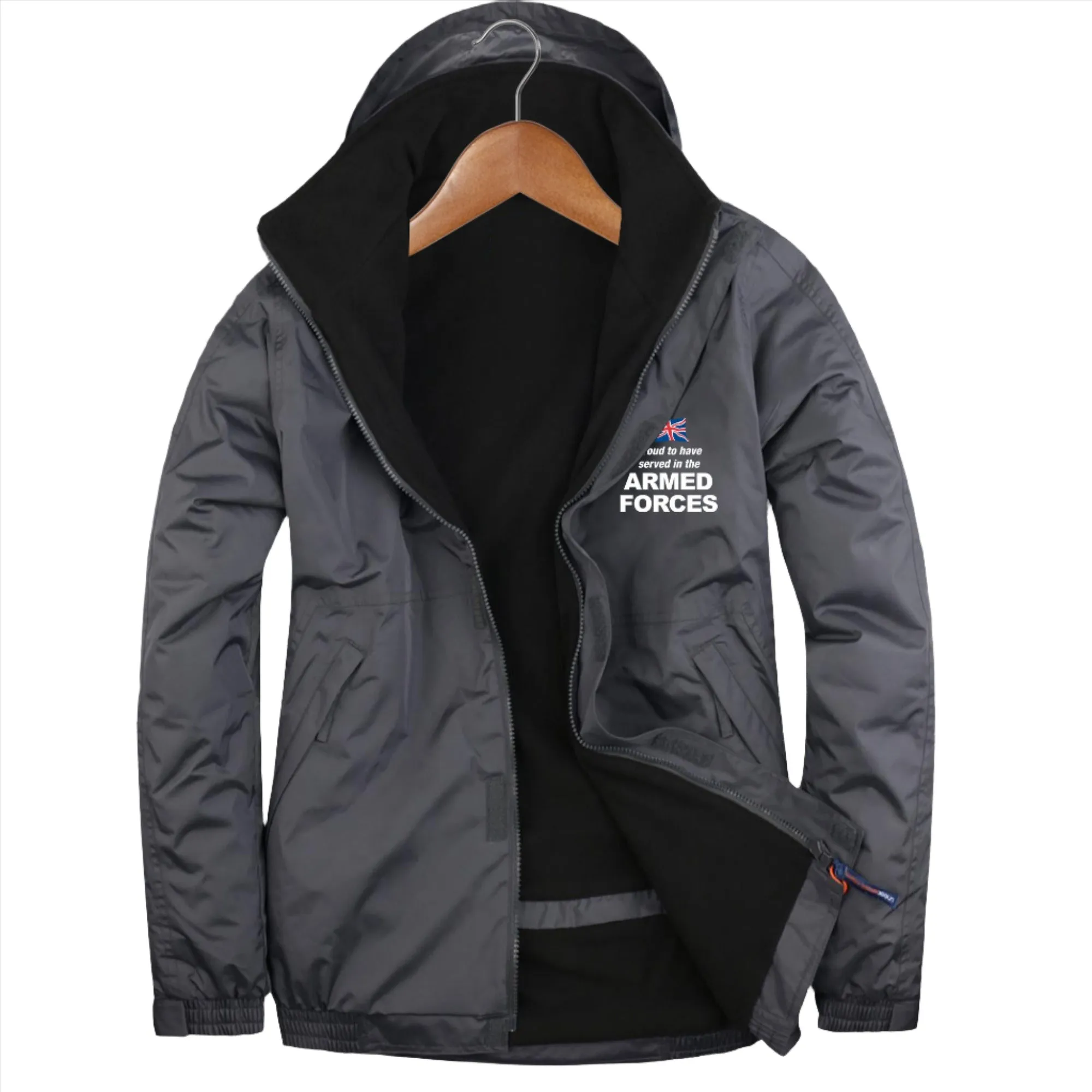Proud to Have Served in The Armed Forces Embroidered Premium Outdoor Jacket
