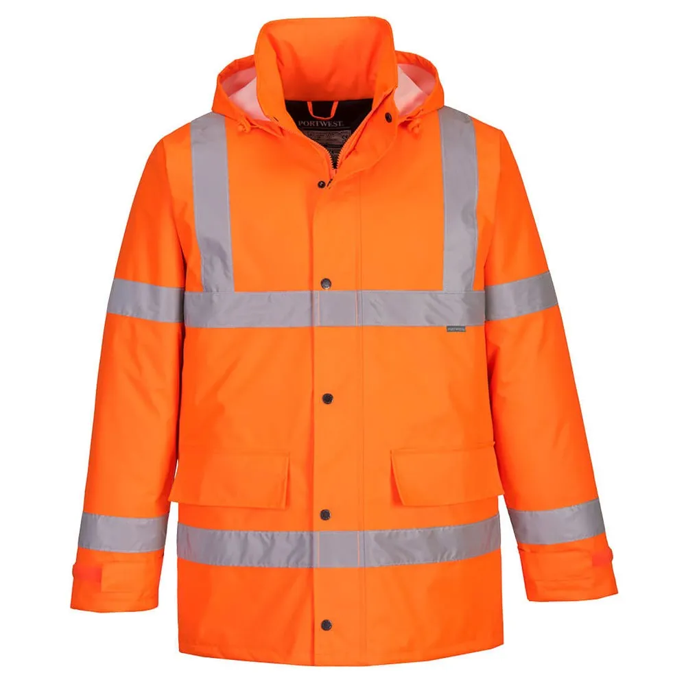PW CYCLONE HI VIS JACKET - WATERPROOF, HARD WEARING