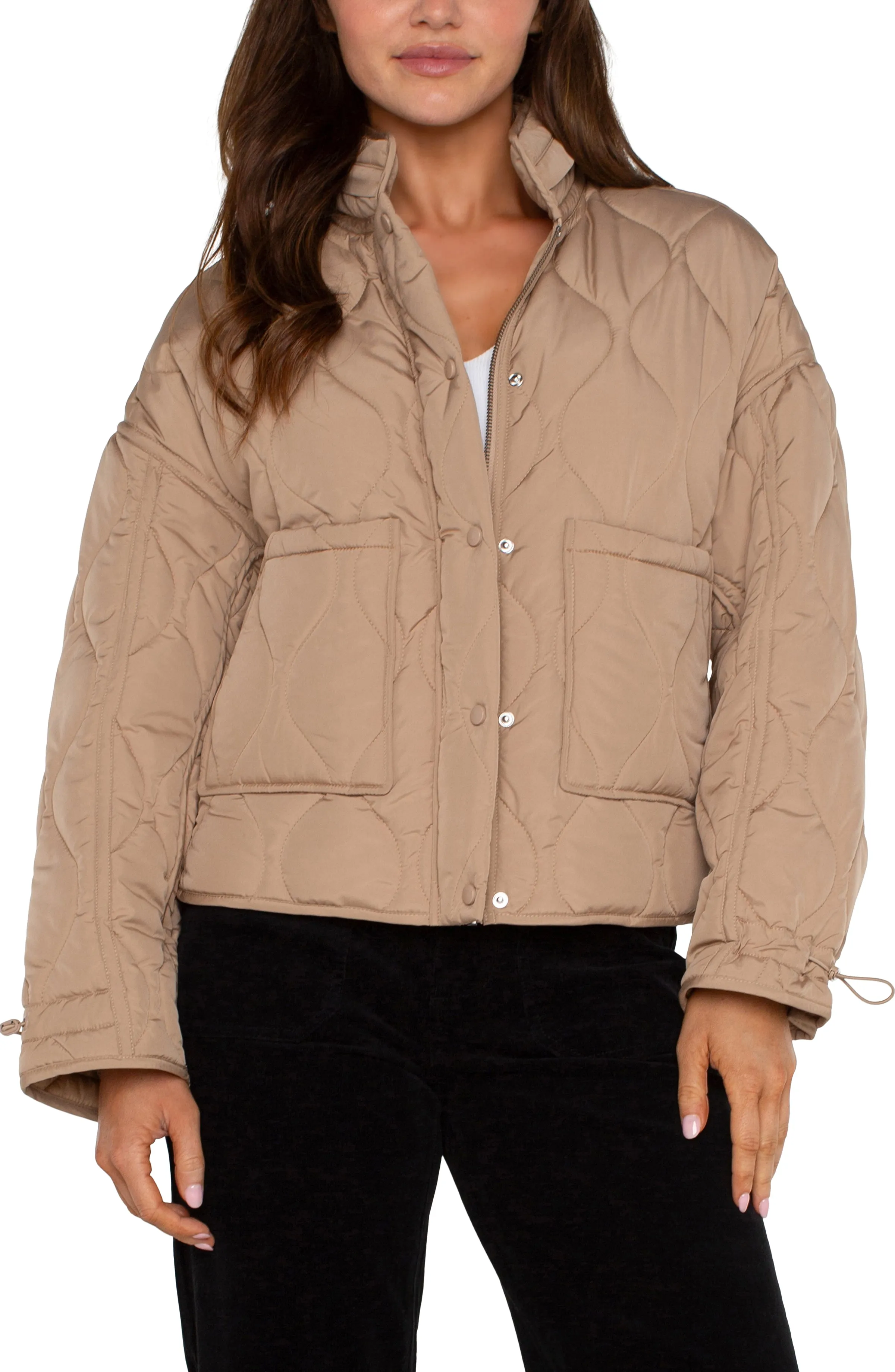 Quilted Jacket with Zip Out Hood