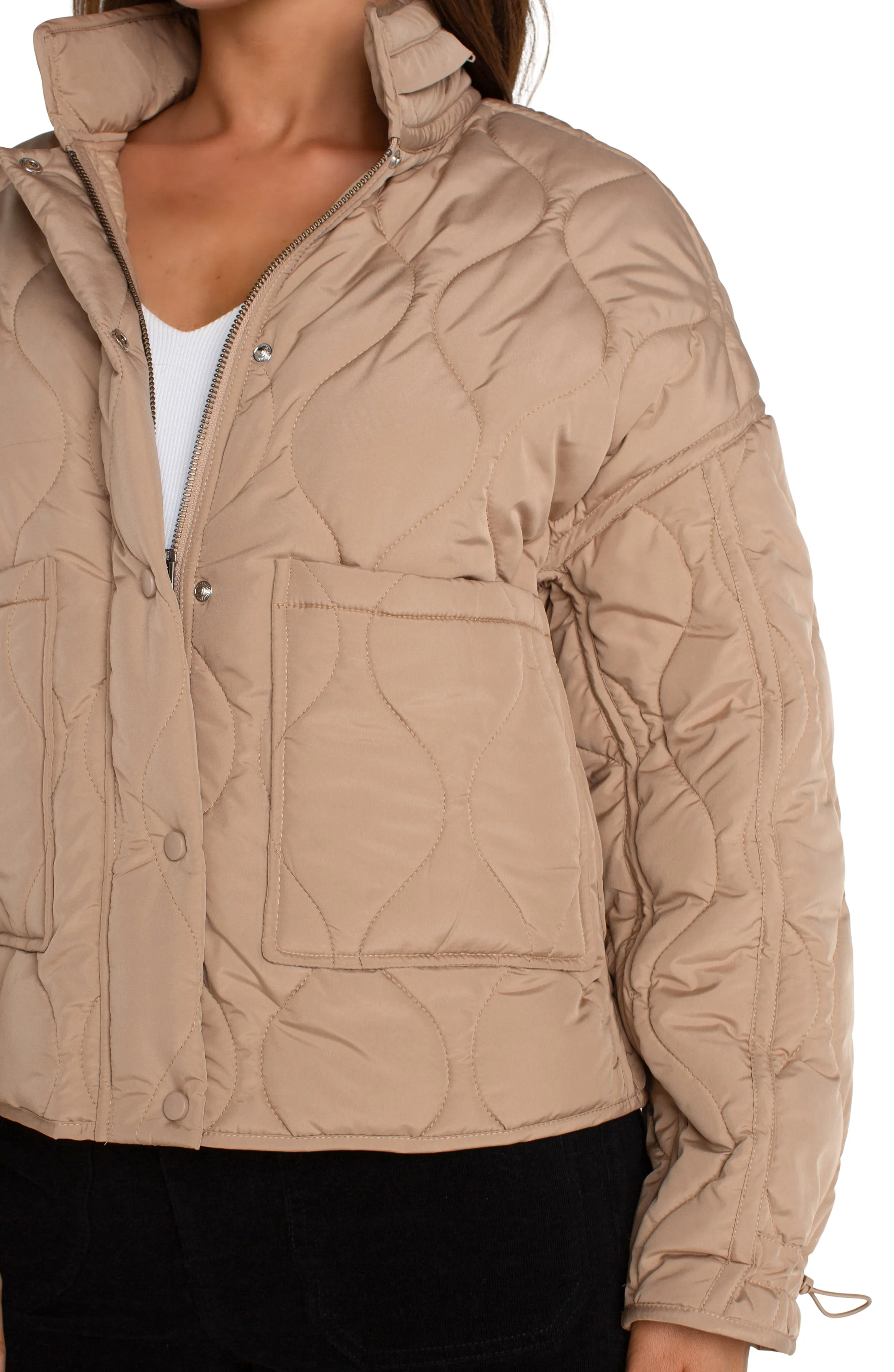 Quilted Jacket with Zip Out Hood