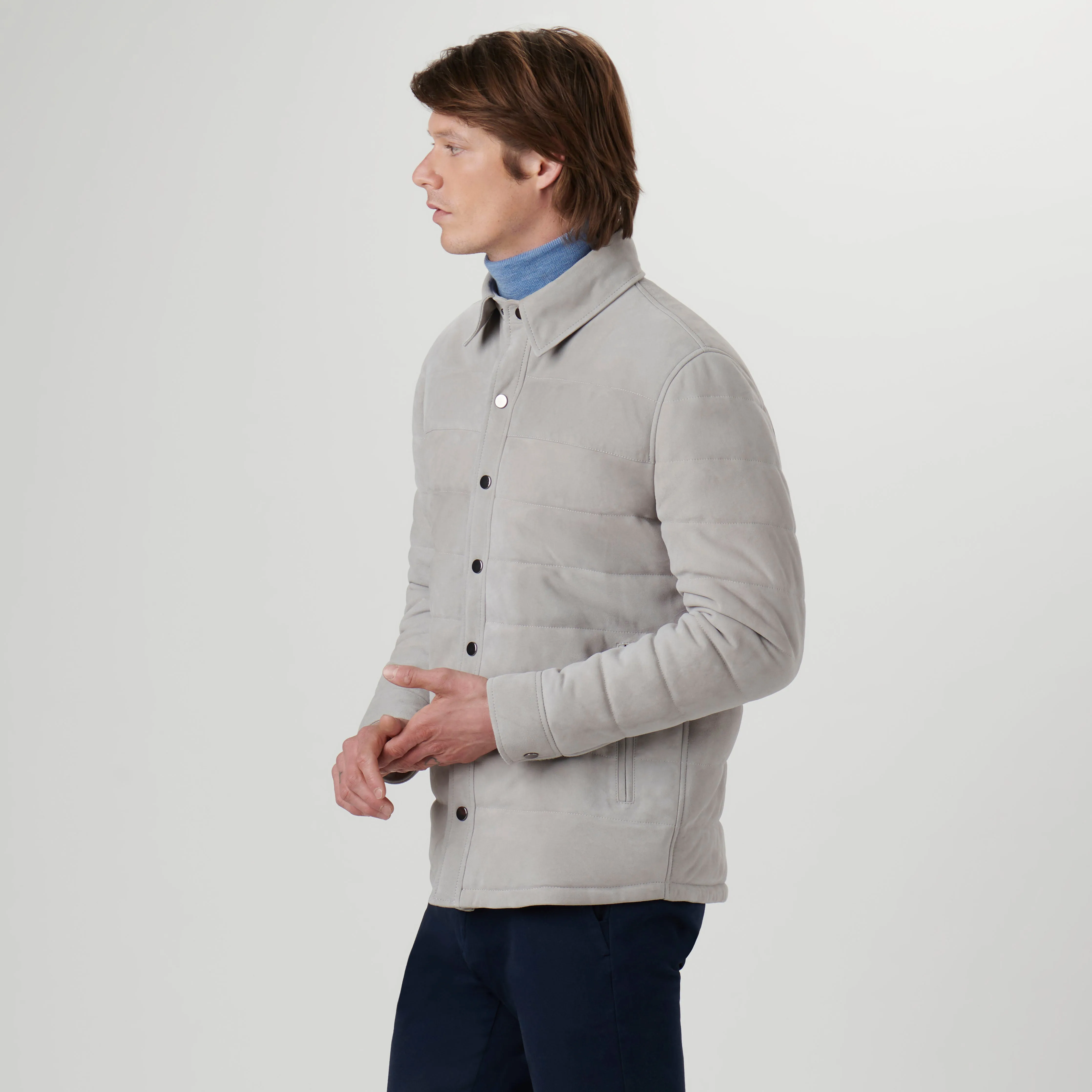 Quilted Suede Jacket