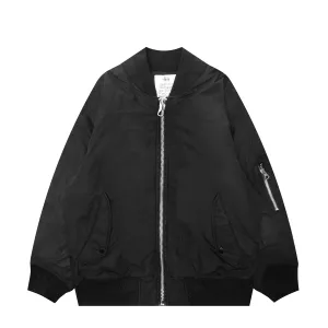 QUILTED WAXED BOMBER