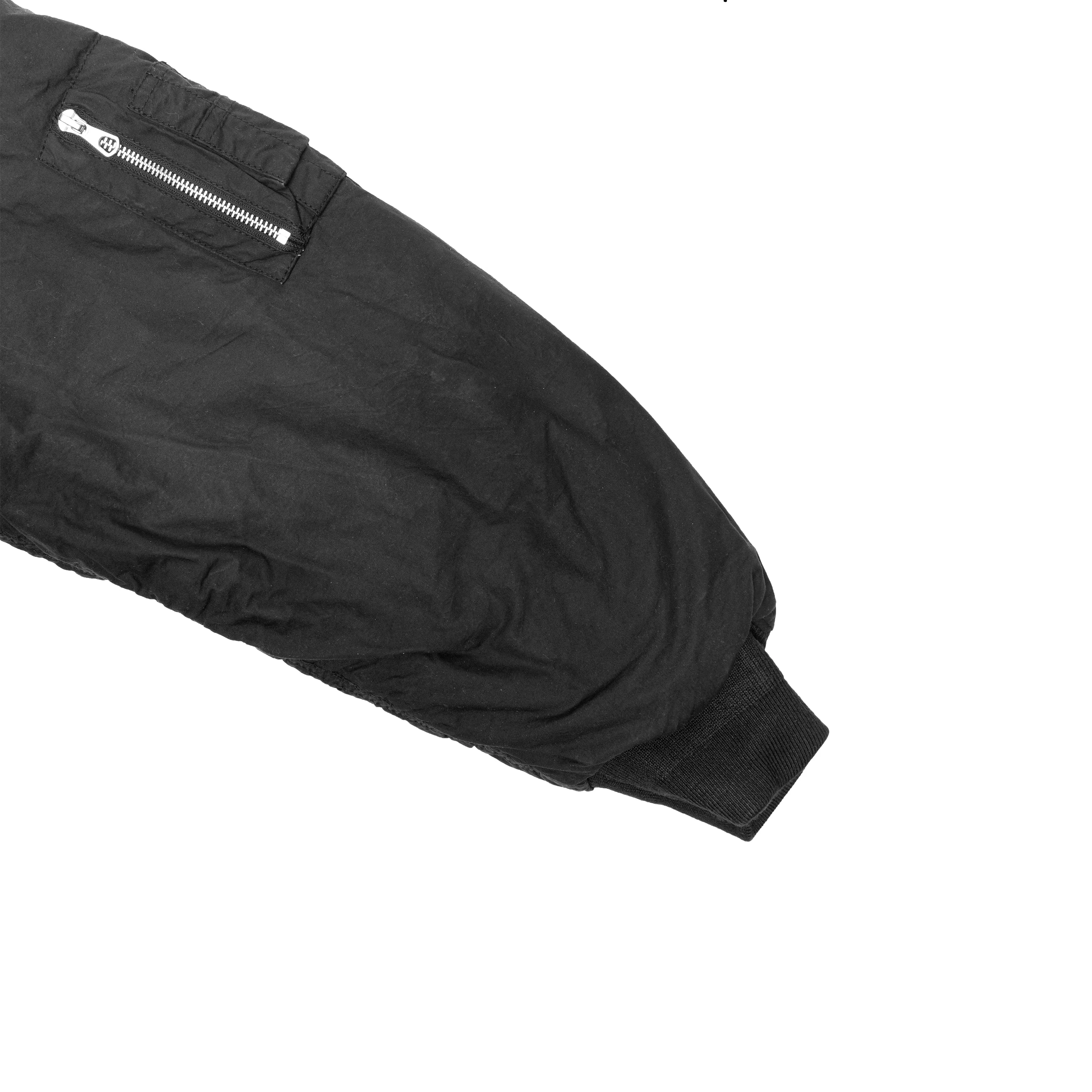 QUILTED WAXED BOMBER