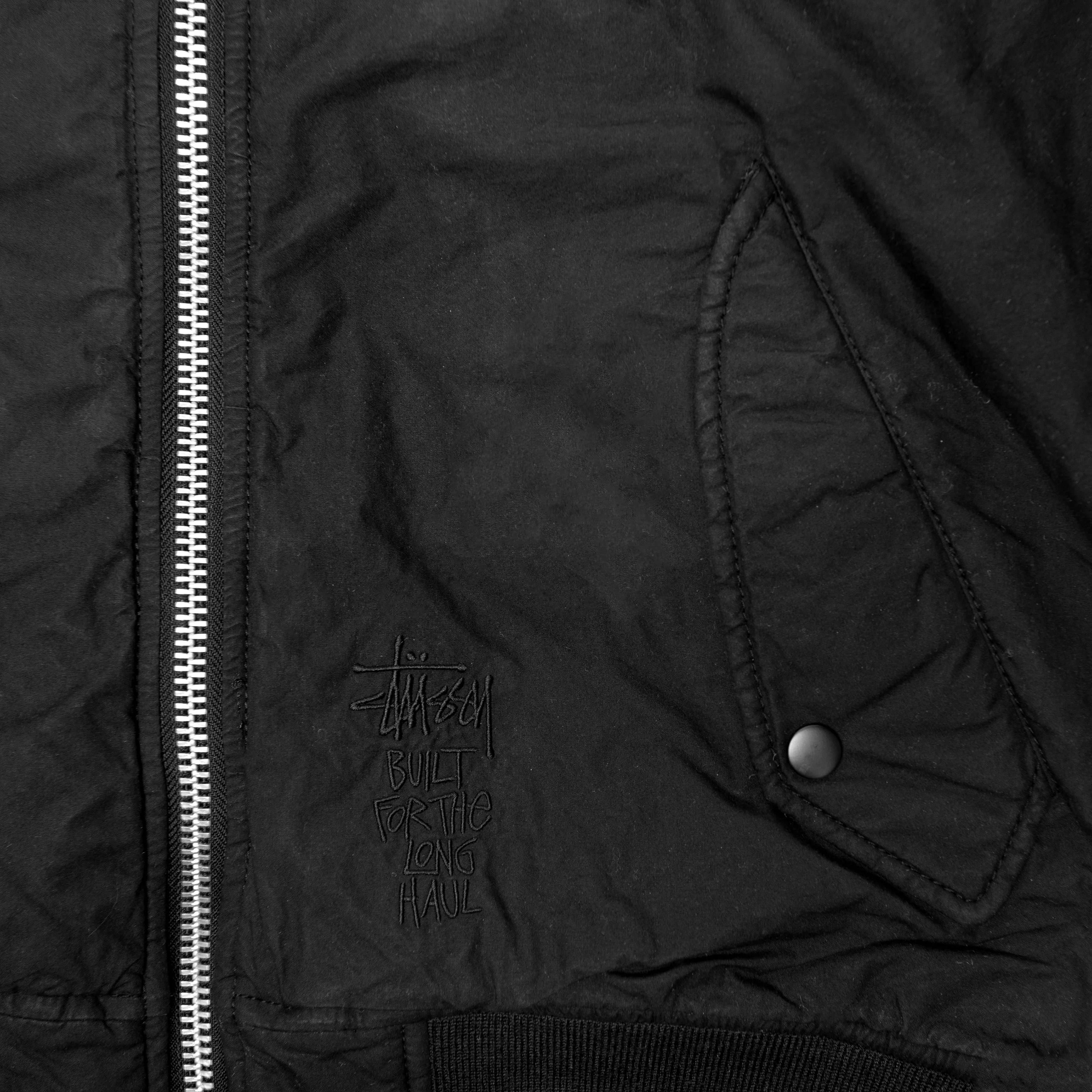 QUILTED WAXED BOMBER