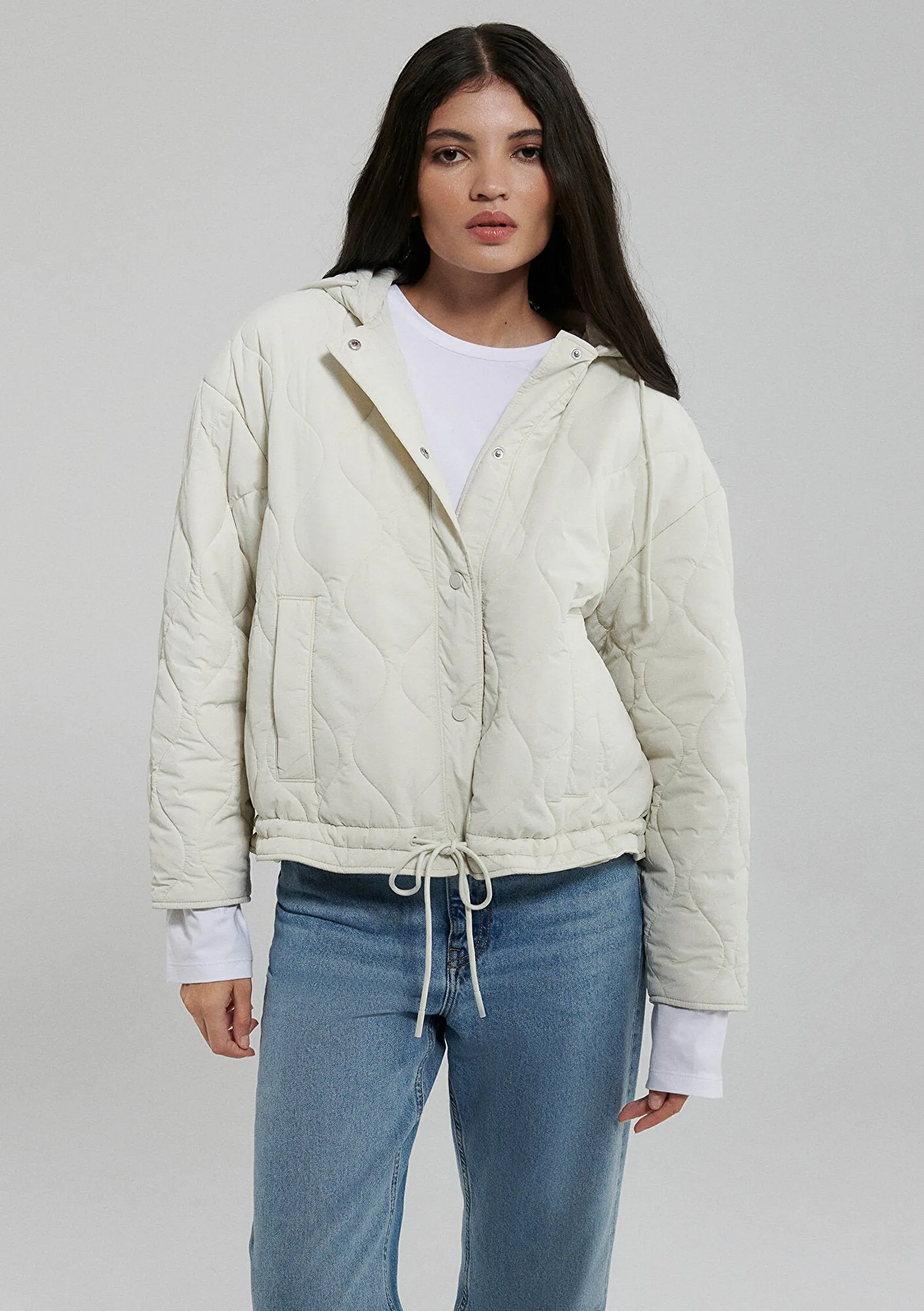 Quilted White Jacket