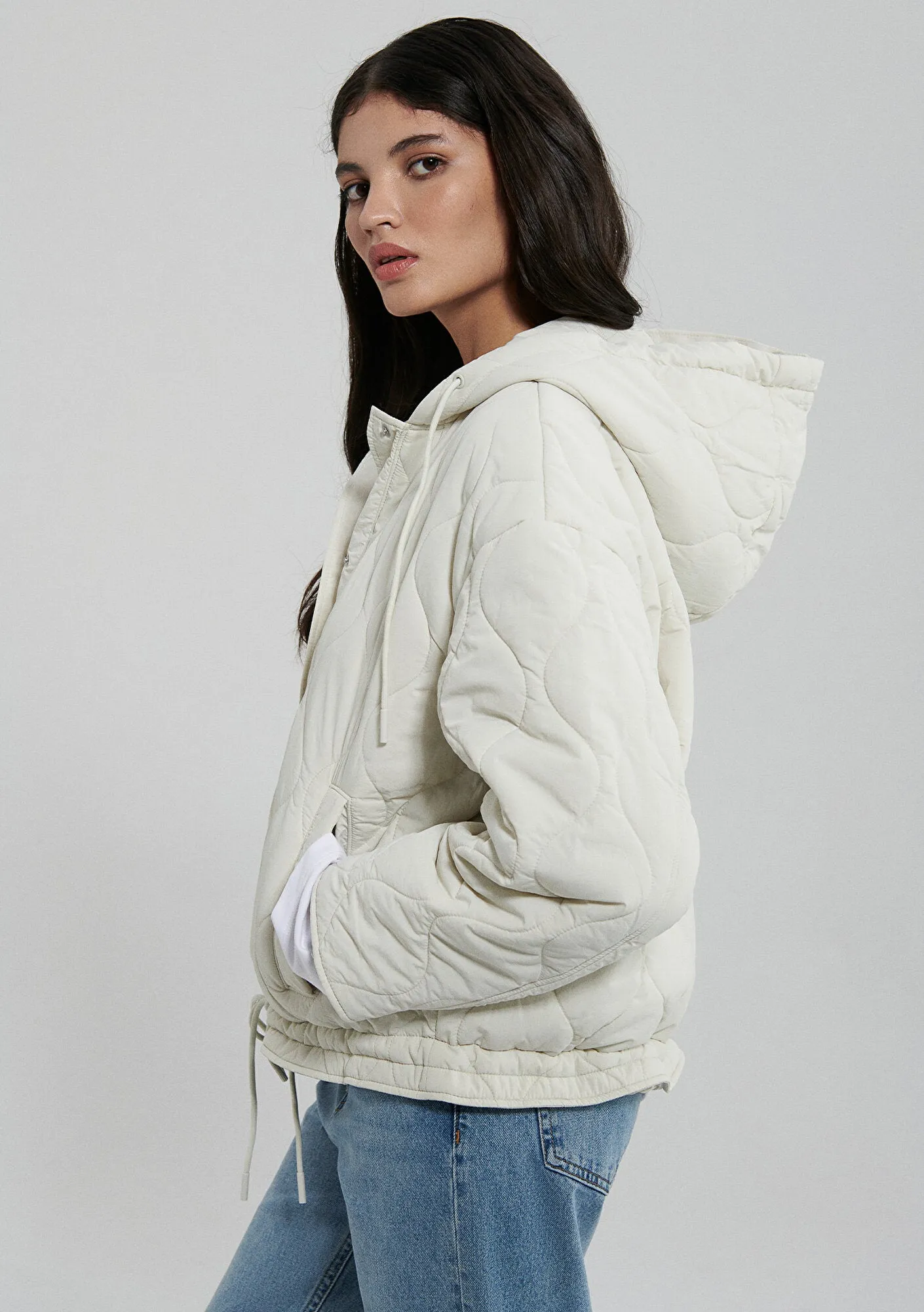 Quilted White Jacket