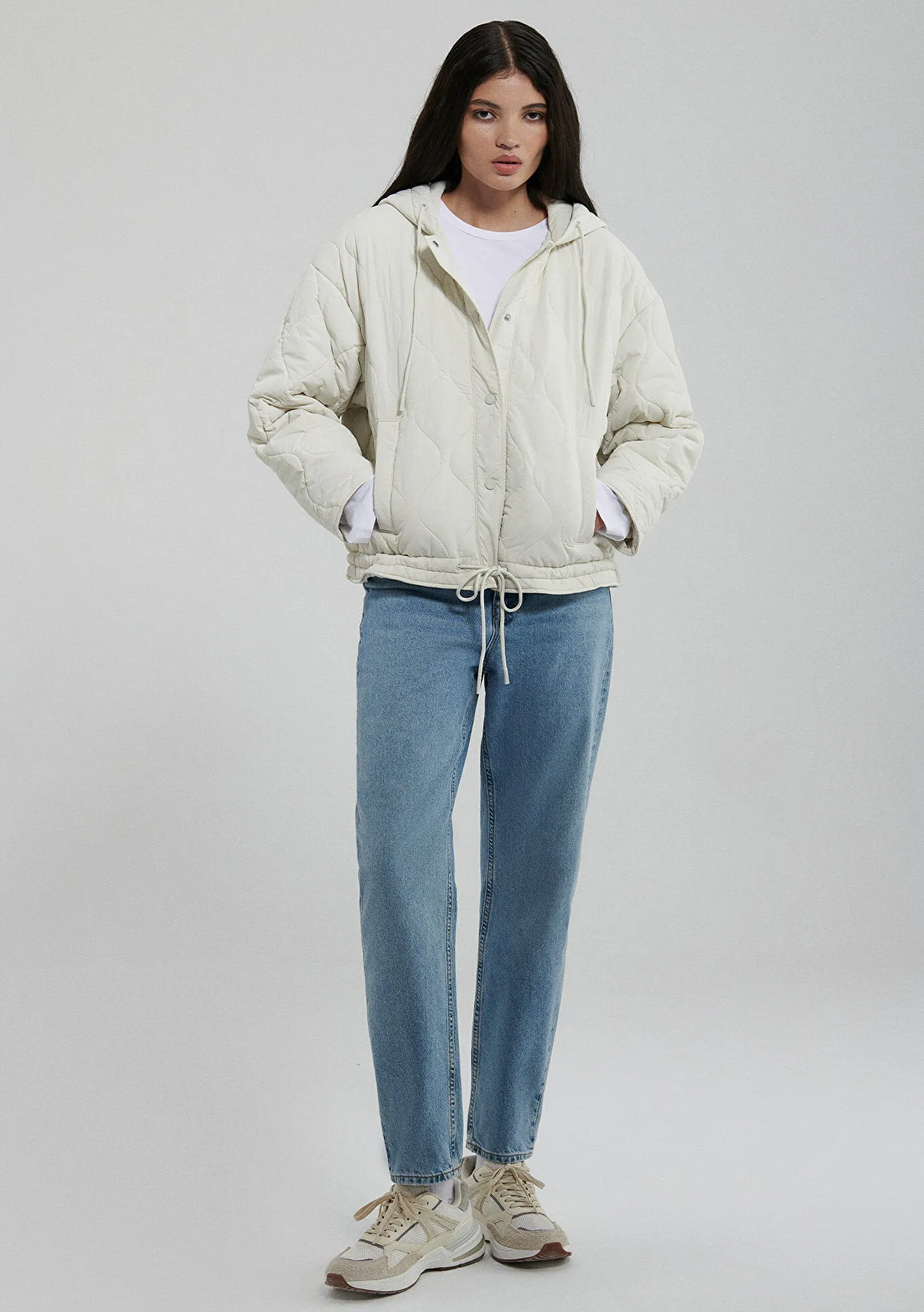 Quilted White Jacket