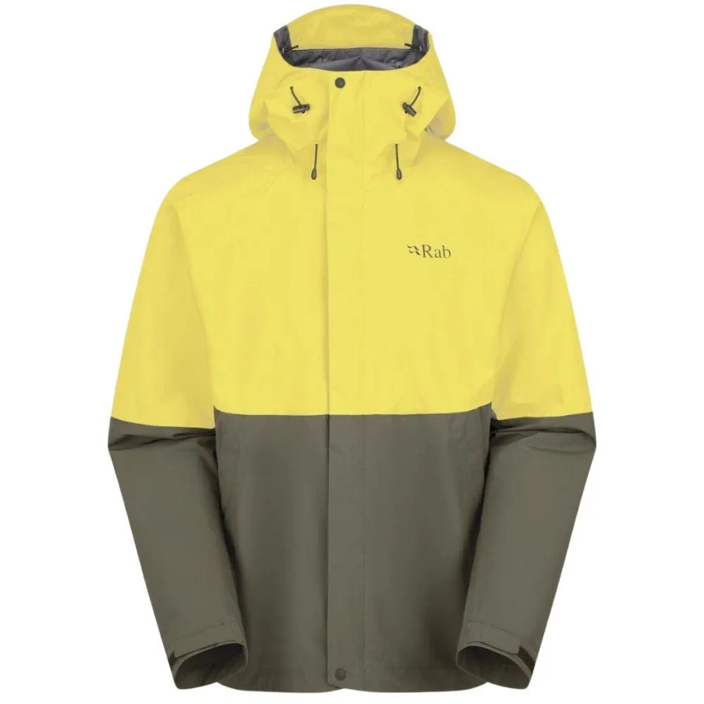 Rab Men's Downpour Waterproof Jacket (Pollen/Army)