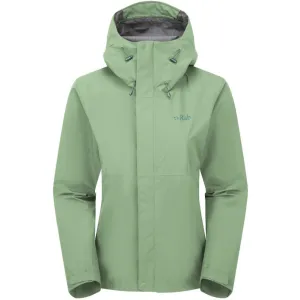 Rab Women's Downpour Waterproof Jacket (Fig Green)