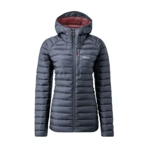 Rab Women's Microlight Alpine Long Down Jacket (Steel)