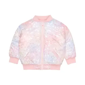 Rainbow Reversible Bomber Rosebud