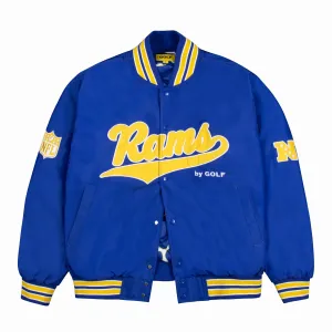 RAMS SATIN BOMBER JACKET by GOLF WANG