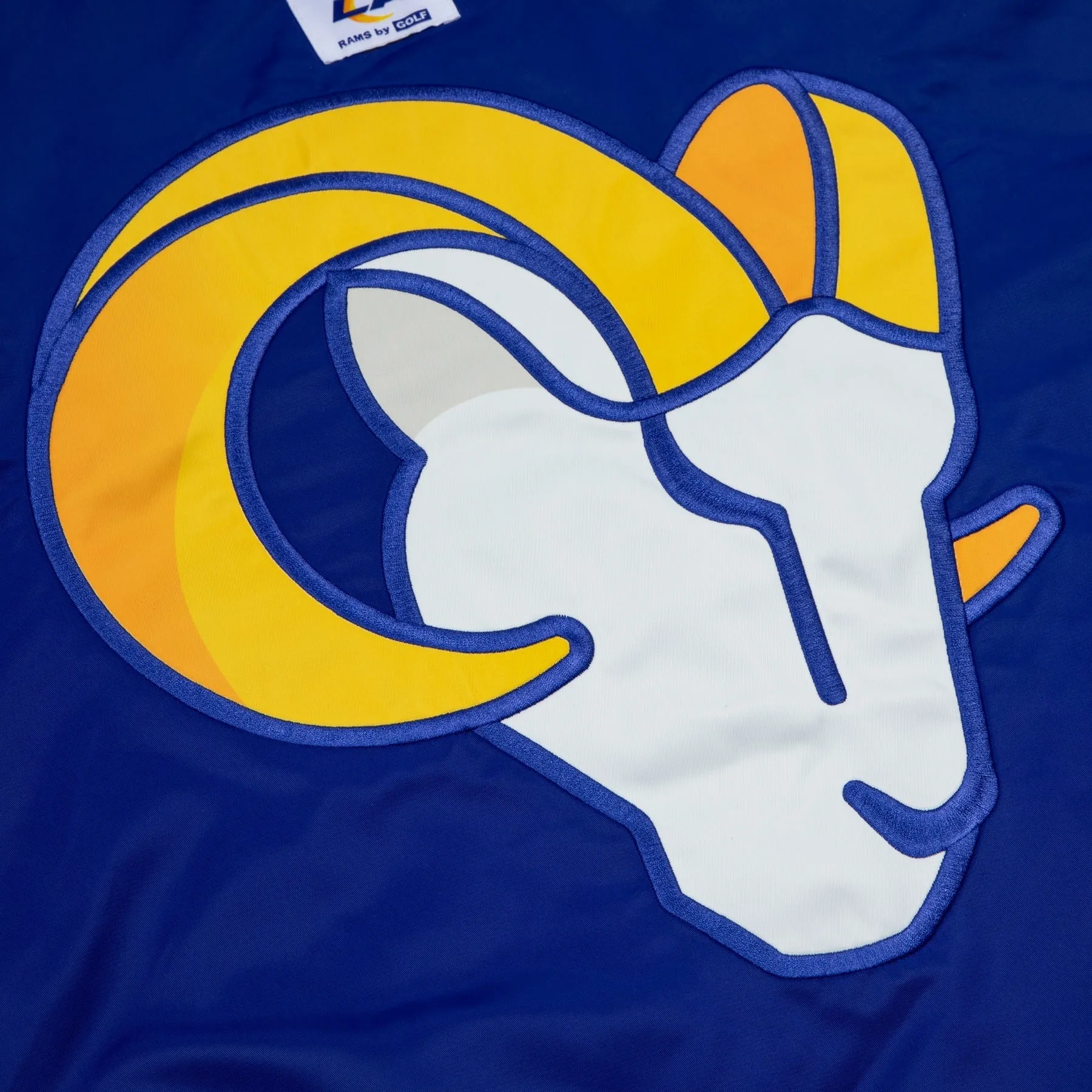 RAMS SATIN BOMBER JACKET by GOLF WANG