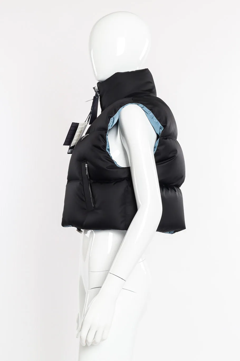 Re-Nylon Cropped Puffer Vest