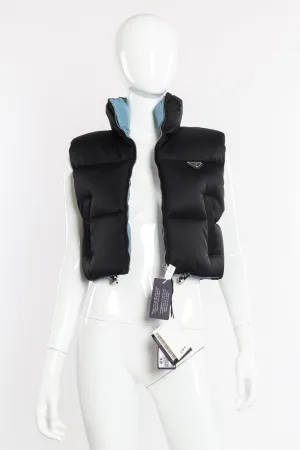 Re-Nylon Cropped Puffer Vest