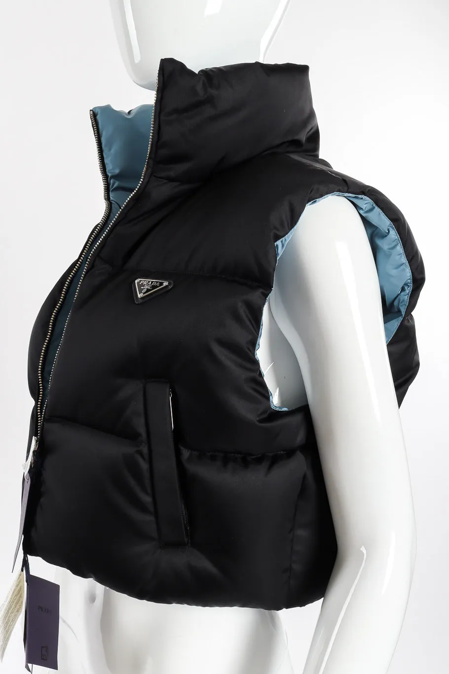 Re-Nylon Cropped Puffer Vest