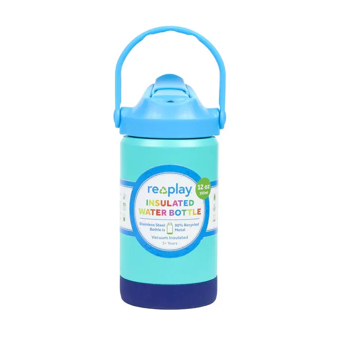 RE-PLAY 12 oz Insulated Recycled Stainless Steel Water Bottle