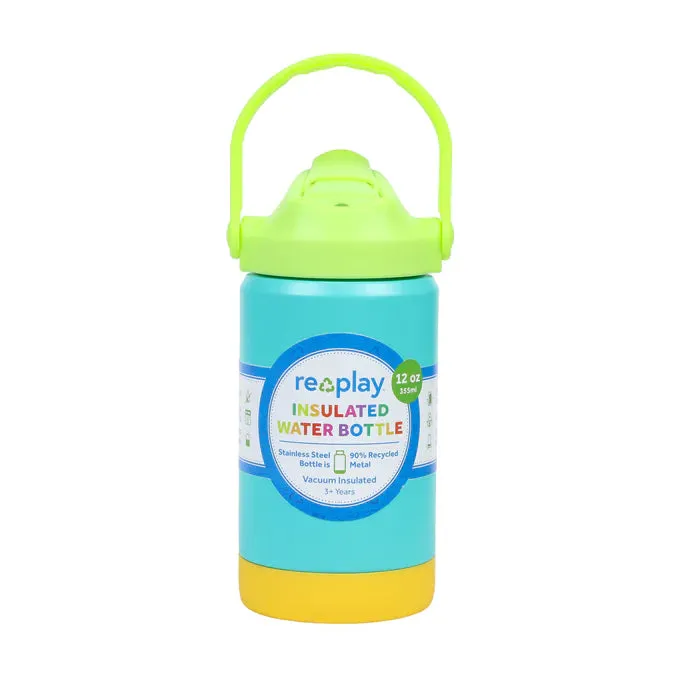RE-PLAY 12 oz Insulated Recycled Stainless Steel Water Bottle