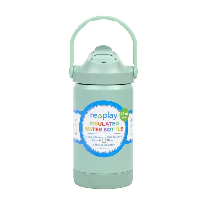 RE-PLAY 12 oz Insulated Recycled Stainless Steel Water Bottle