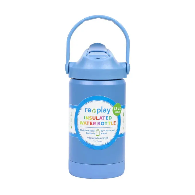 RE-PLAY 12 oz Insulated Recycled Stainless Steel Water Bottle