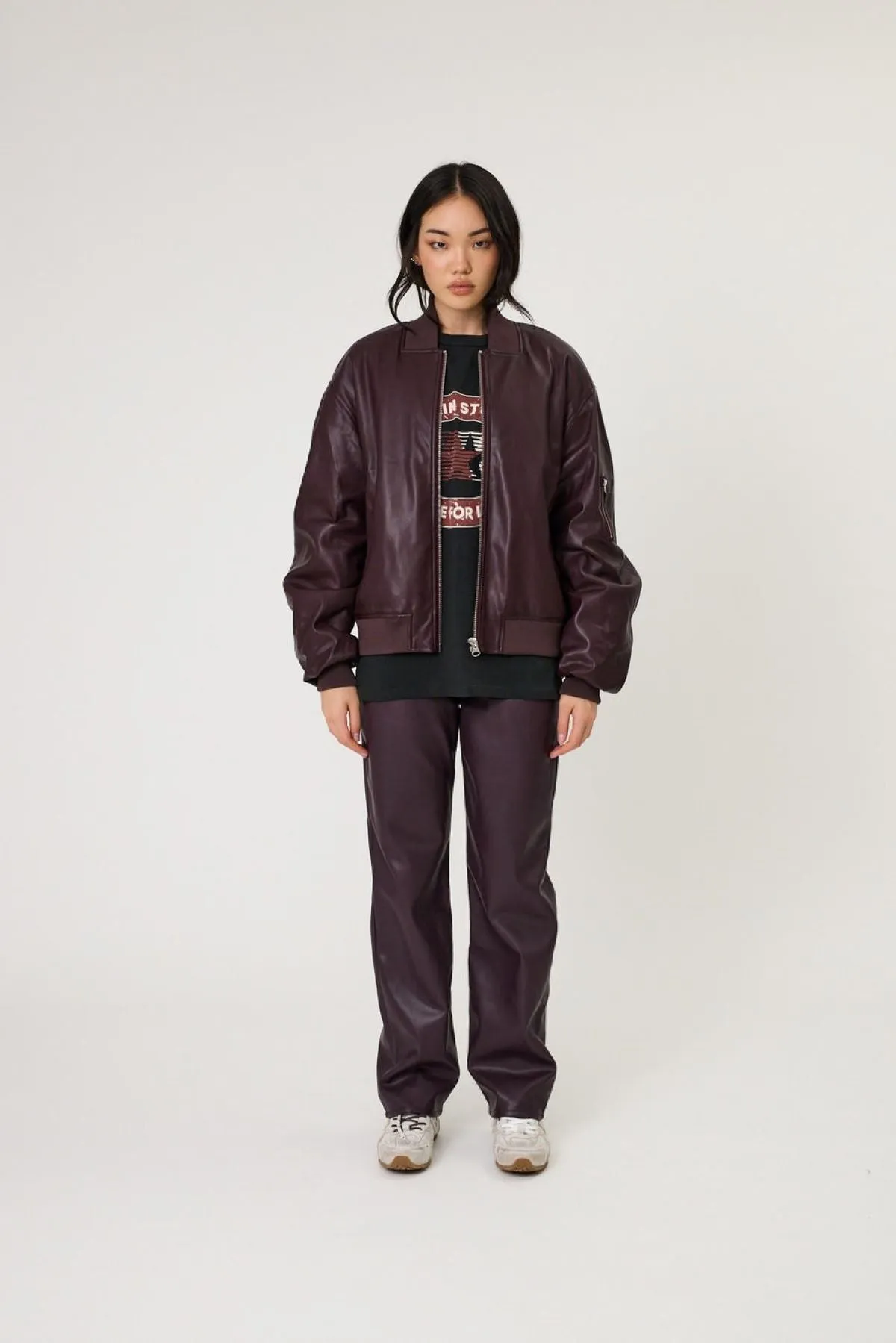 Remain Presley Bomber Jacket - Merlot