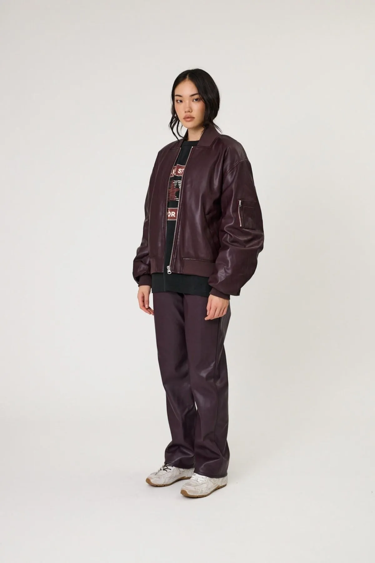 Remain Presley Bomber Jacket - Merlot