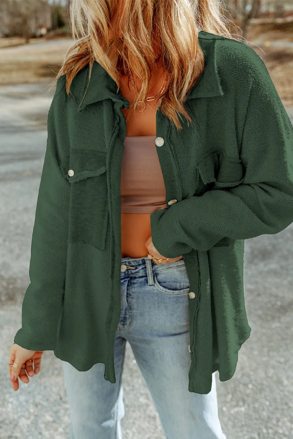 Rena Button Down Long Sleeve Jacket