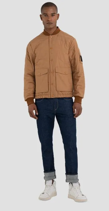 REPLAY SARTORIALE QUILTED BISCUIT BOMBER JACKET