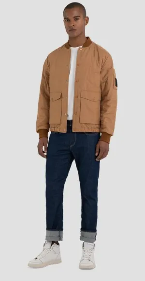 REPLAY SARTORIALE QUILTED BISCUIT BOMBER JACKET