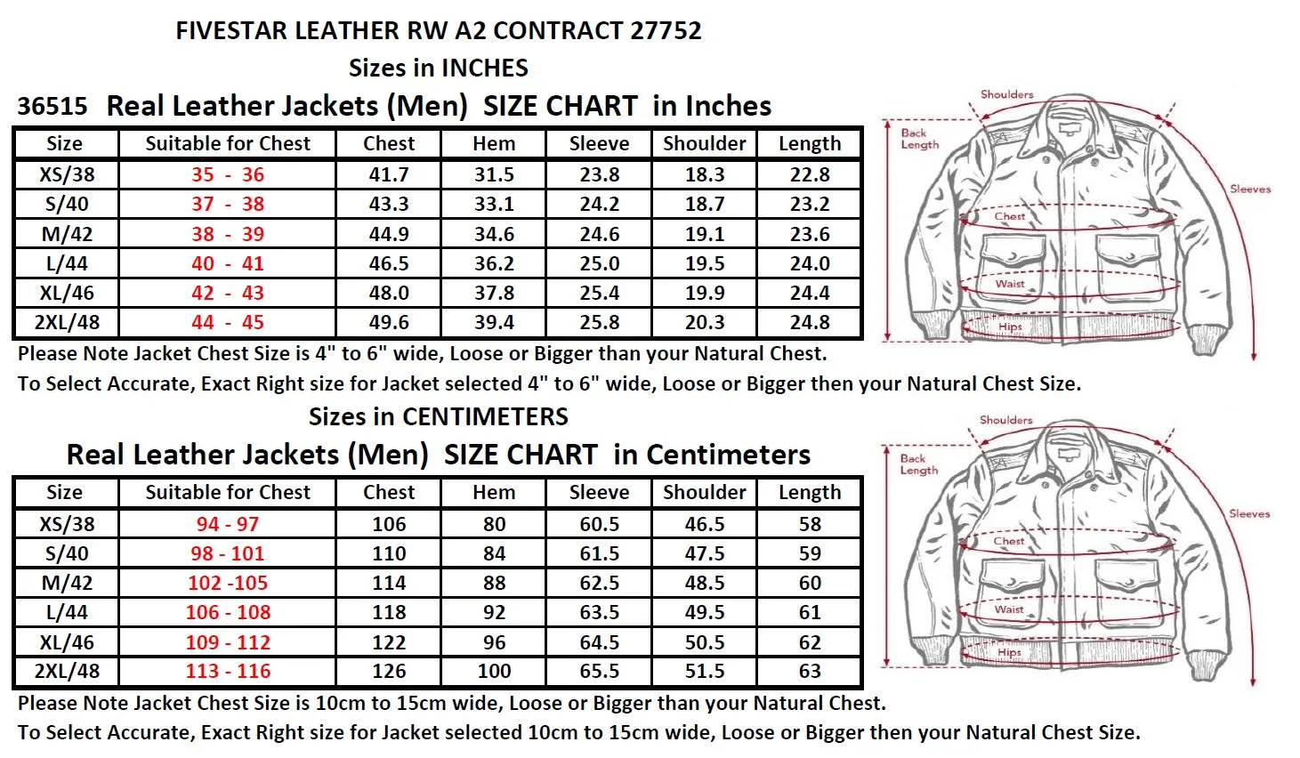 Repro A2 RW Clothing Co Contract No. W535 AC-27752 Real Horsehide Leather Mid Brown Jacket
