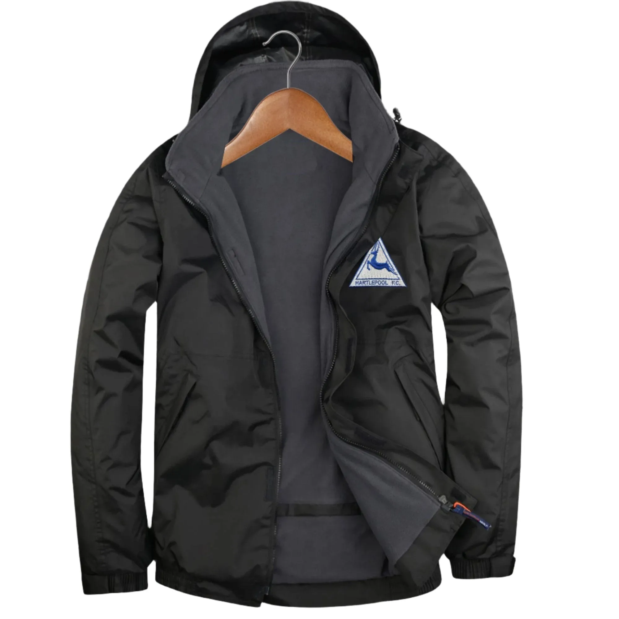 Retro Hartlepool 1974 Embroidered Premium Outdoor Jacket