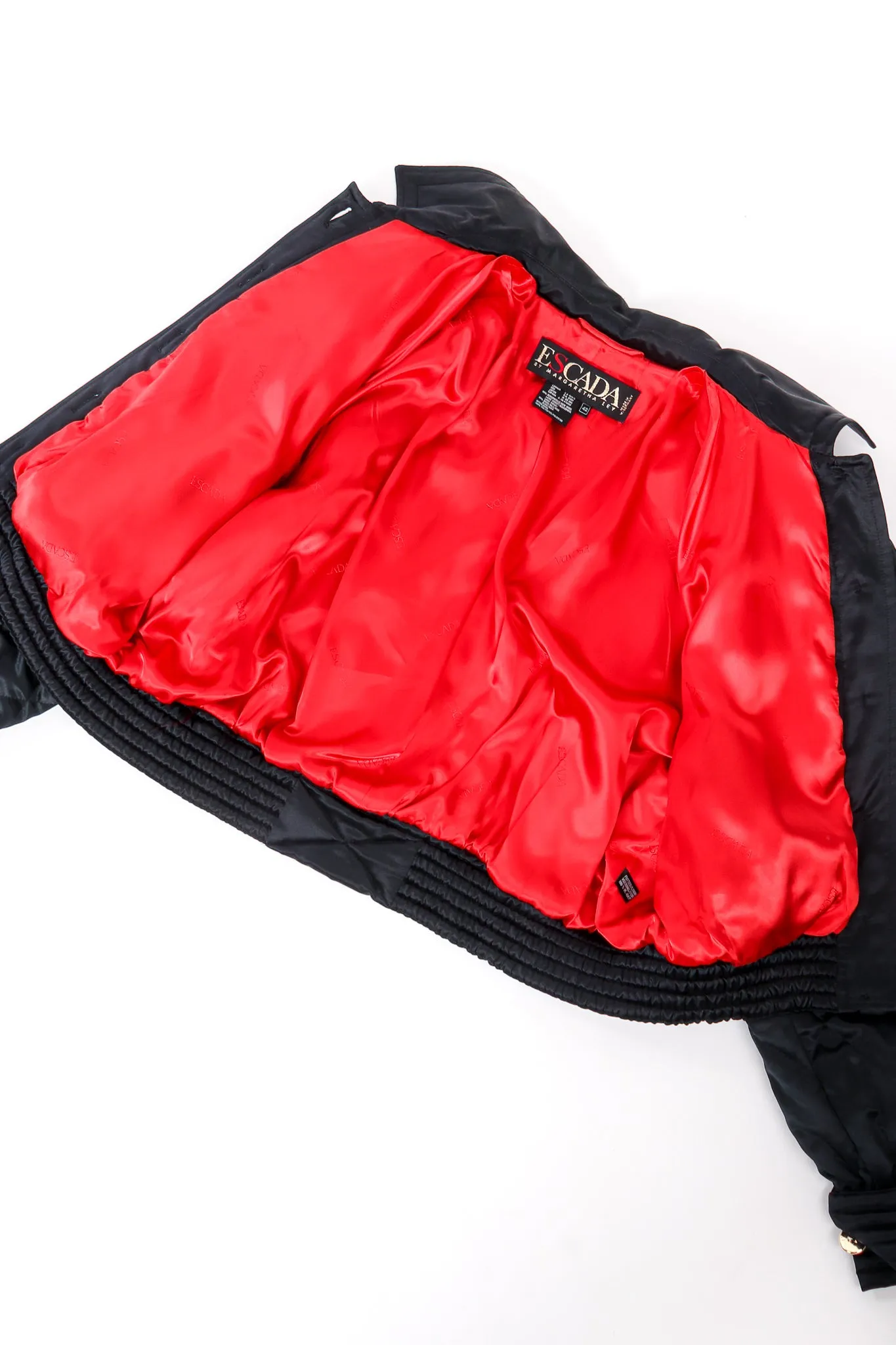Rhinestone Quilted Satin Bomber