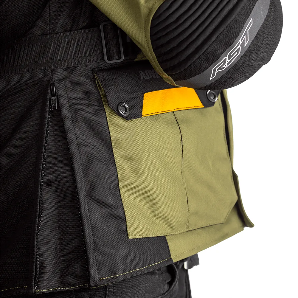 RST ADVENTURE-X CE TEXTILE JACKET [GREEN/OCHRE]