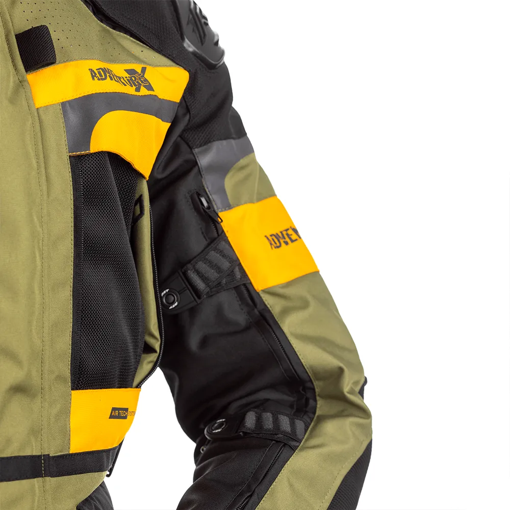 RST ADVENTURE-X CE TEXTILE JACKET [GREEN/OCHRE]