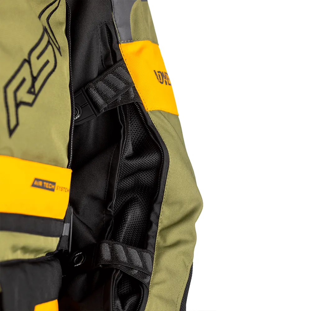 RST ADVENTURE-X CE TEXTILE JACKET [GREEN/OCHRE]