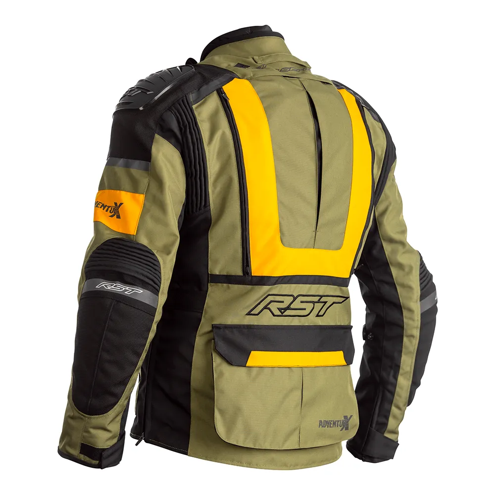 RST ADVENTURE-X CE TEXTILE JACKET [GREEN/OCHRE]