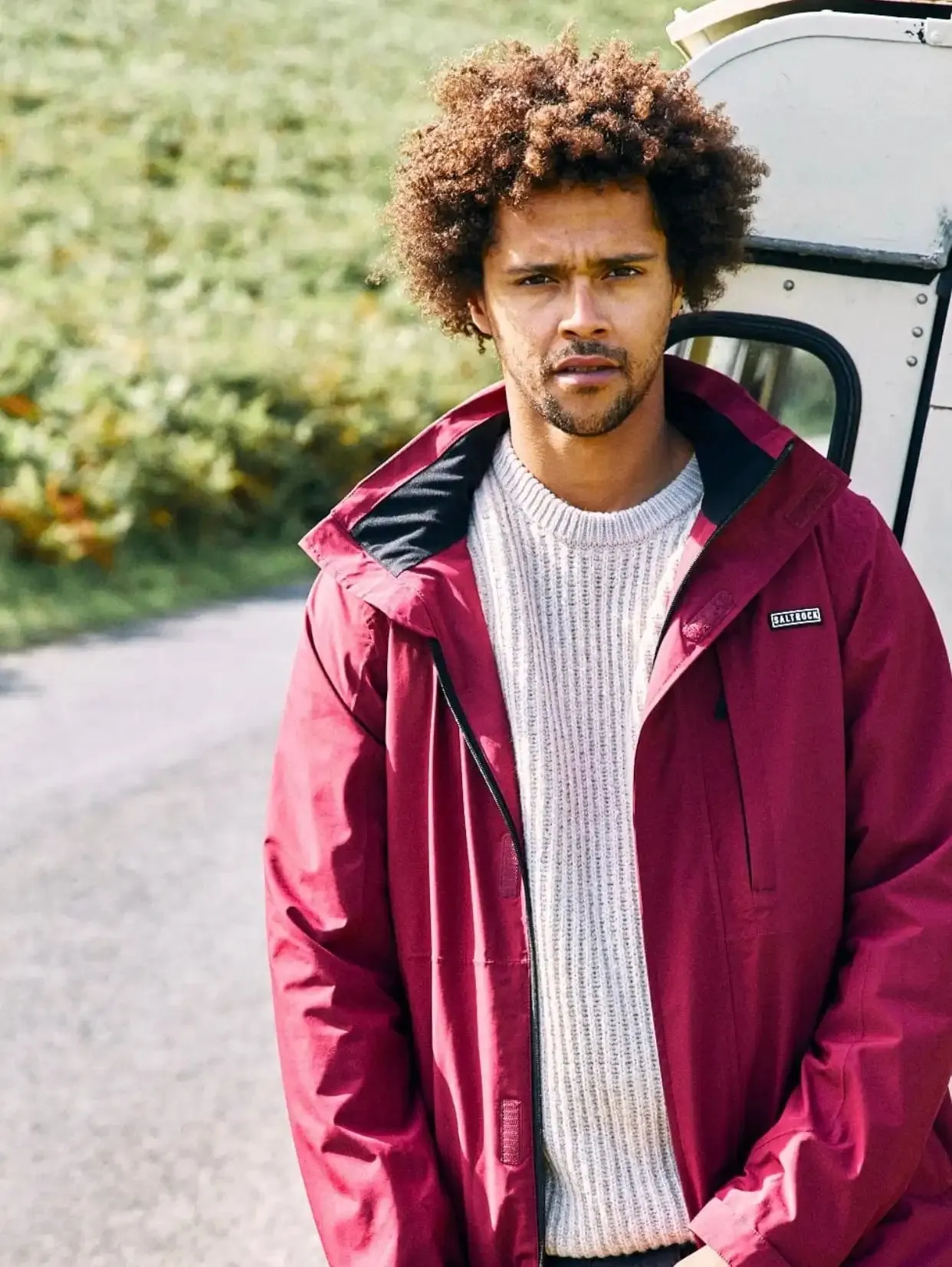 Saltrock Mens Whistler II Waterproof Jacket Dark Red