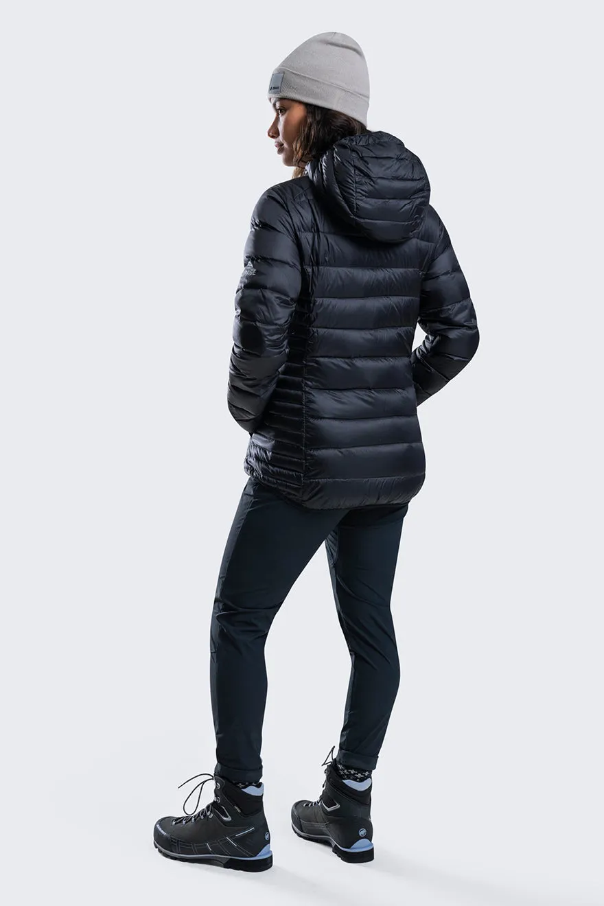 SAMPLE - Women's Polar Down Hooded Jacket-Black