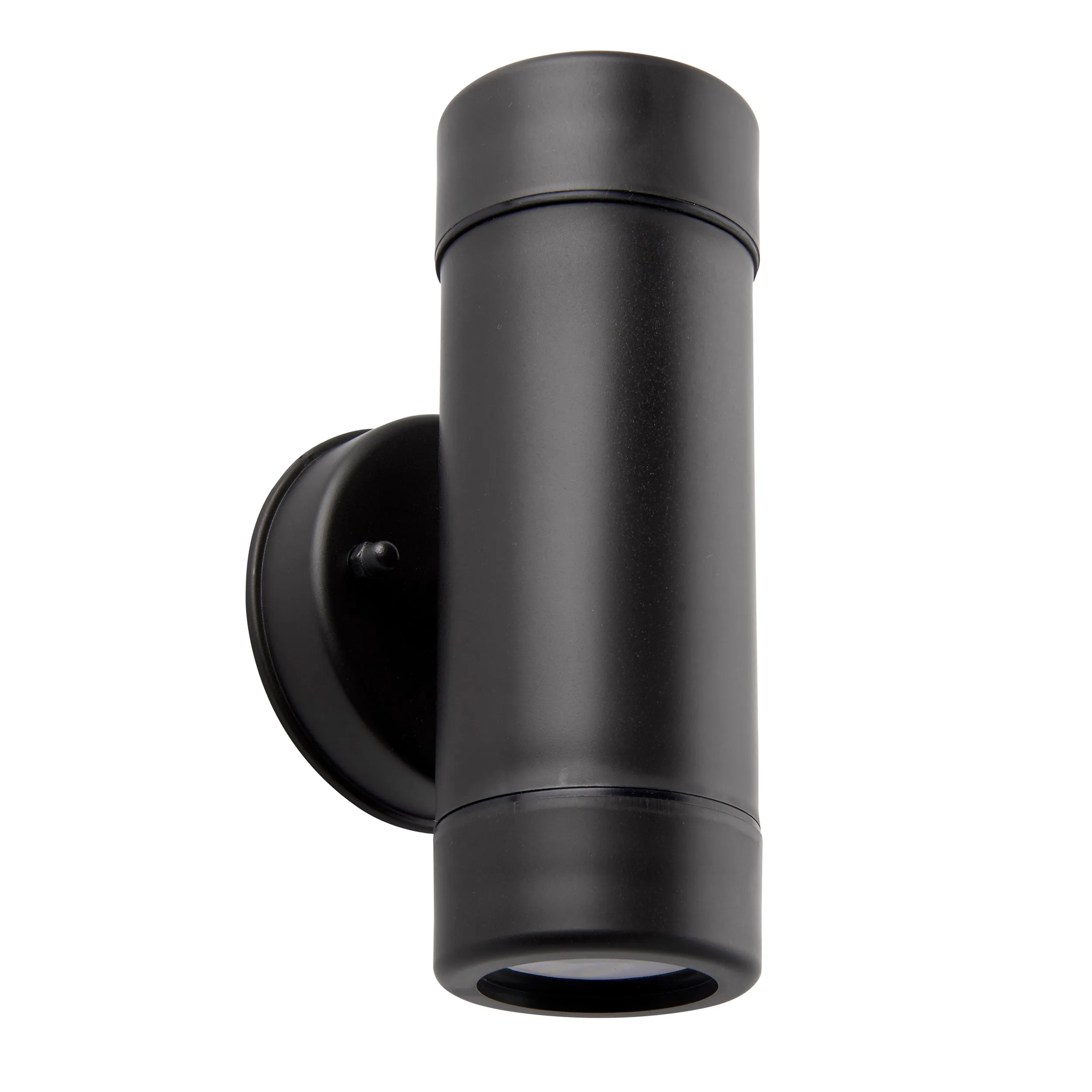 Saxby 81009 Icarus 2lt wall IP44 7W Black polypropylene & clear pc 2 x 7W LED GU10 (Required)