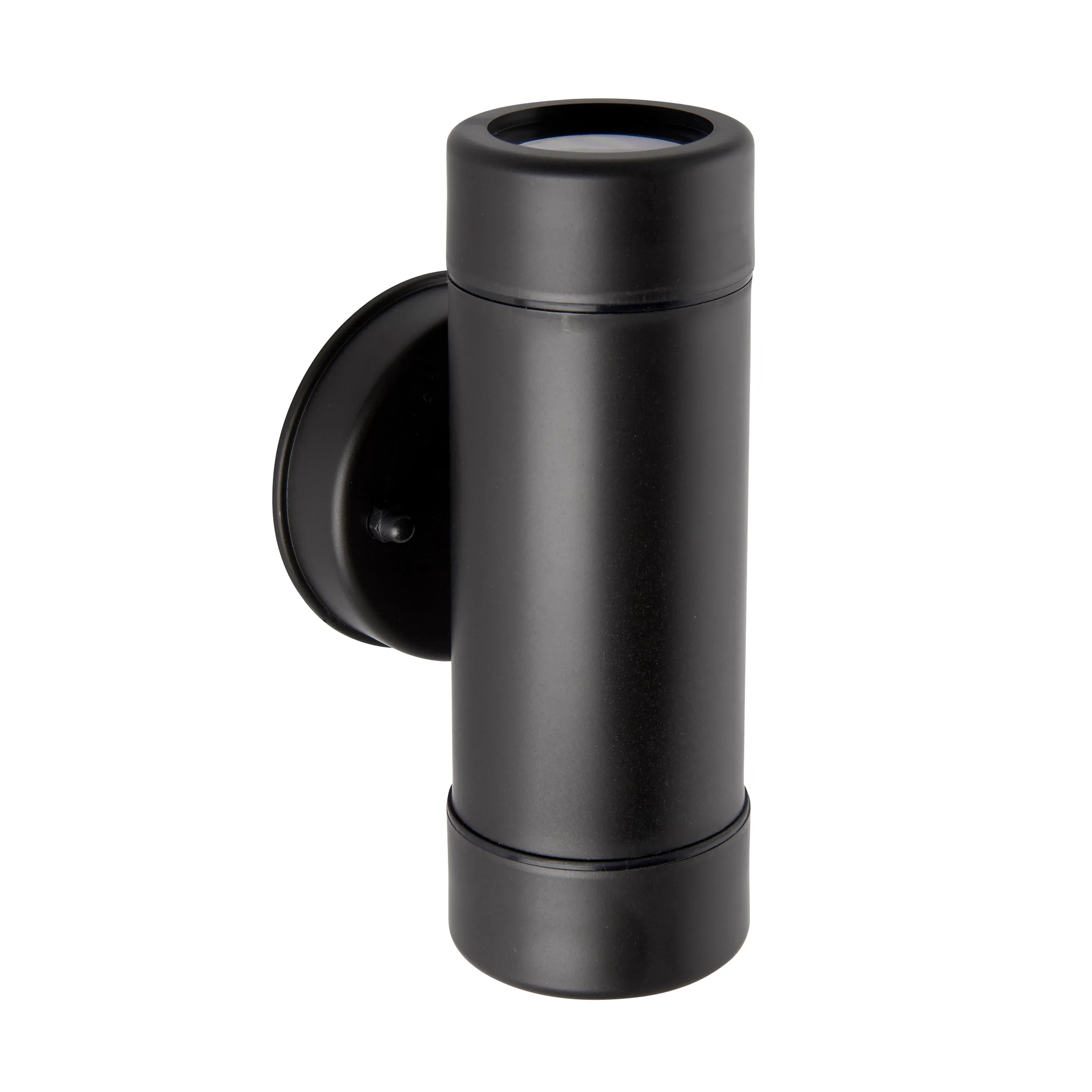 Saxby 81009 Icarus 2lt wall IP44 7W Black polypropylene & clear pc 2 x 7W LED GU10 (Required)