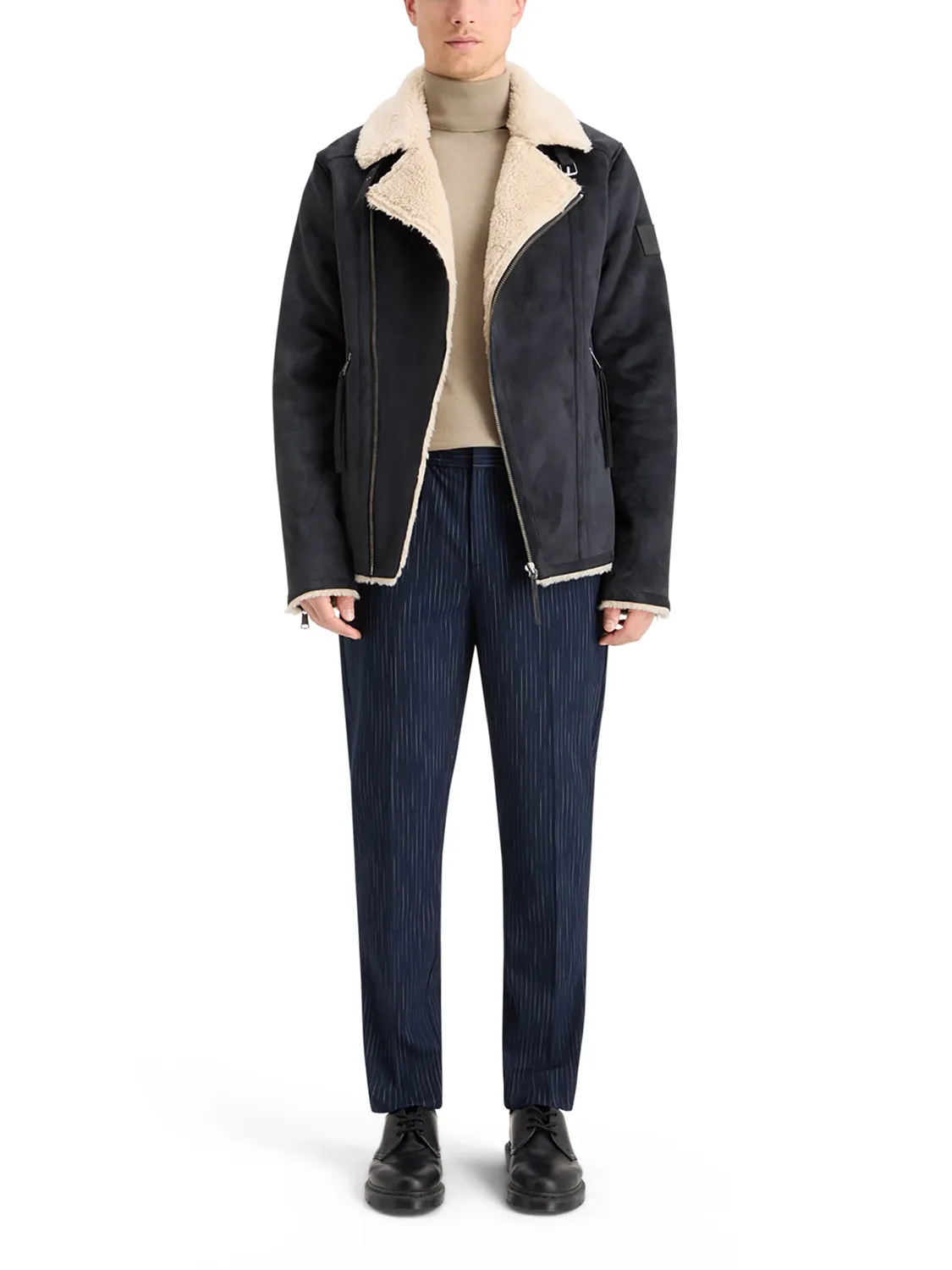 SCOTCH & SODA FAUX SHEERLING JACKET 178616
