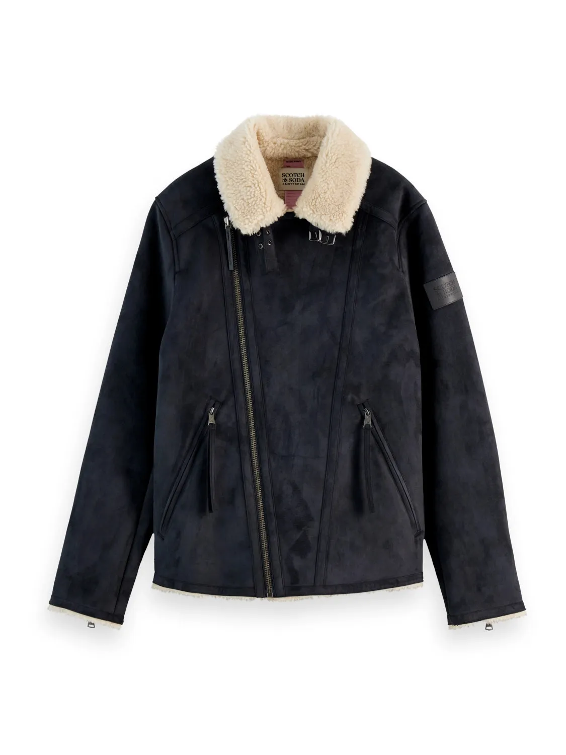 SCOTCH & SODA FAUX SHEERLING JACKET 178616