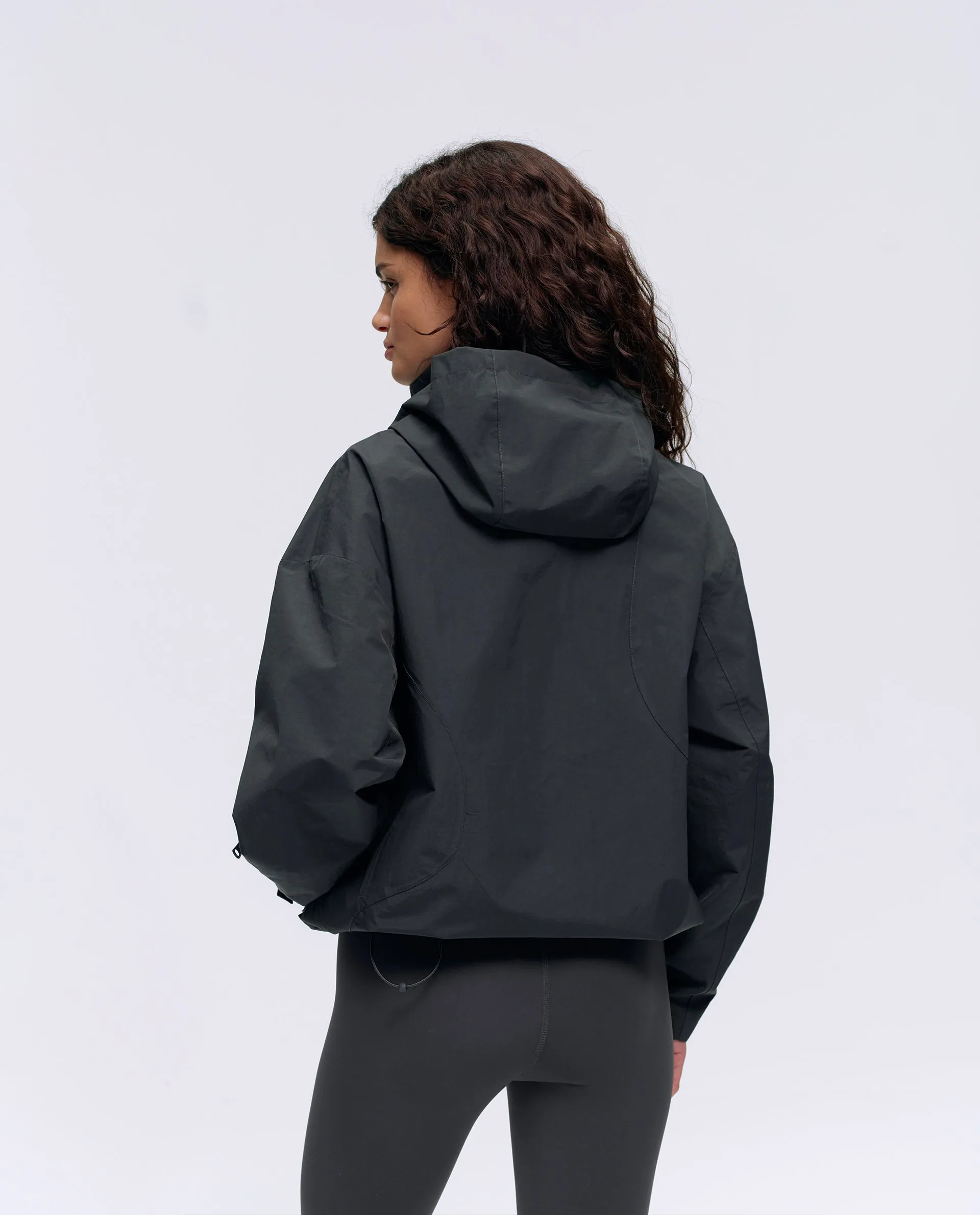 Seam Detail Rain Jacket - Graphite Grey
